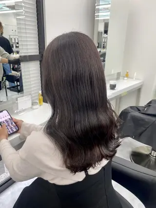 カラー ロング 似合わせハイトーン♡ みつきのヘアスタイル