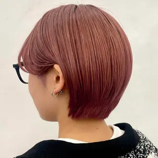 ショート カラー ヘアアレンジ 暖色/ショート/ボブ /hana🌸のヘアスタイル