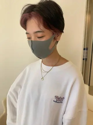 ショート カラー 暖色/ブリーチカラー 🎀 M i k uのヘアスタイル
