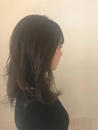 ミディアム カラー 清水 ちひろ ✄トップスタイリストのヘアスタイル