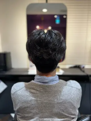 ショート パーマ メンズ 🤍たむら みなみ 銀座🤍のヘアスタイル