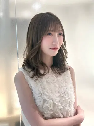 セミロング やまだ こうきのヘアスタイル