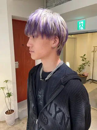 ショート カラー メンズ さと ちはるのヘアスタイル