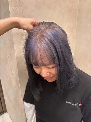 ロング カラー 抜け感レイヤー︴ ニュアンスカラーのヘアスタイル