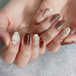 ネイル モチの良さ◉ フィルインネイル♡のネイルデザイン
