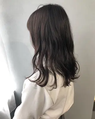 セミロング カラー パーマ ボブパーマコテ巻き風 パーマNo1深江秀平のヘアスタイル