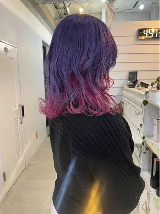 ミディアム カラー GiseL 博多筑紫口店のヘアスタイル
