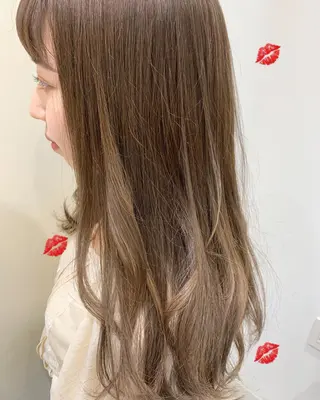 セミロング カラー 新宿駅近♡個室 ♡関口三都季🌜のヘアスタイル
