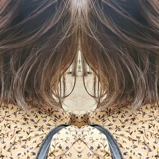 セミロング ヘアアレンジ カラー See by merのマツエク・マツパデザイン