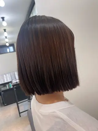ミディアム サラ艶&艶髪系✨ Ayane/心斎橋のヘアスタイル