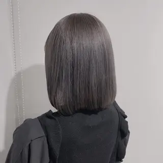 ミディアム カラー 𓏸レイヤー髪質改善 透けカラーカノン🫧のヘアスタイル