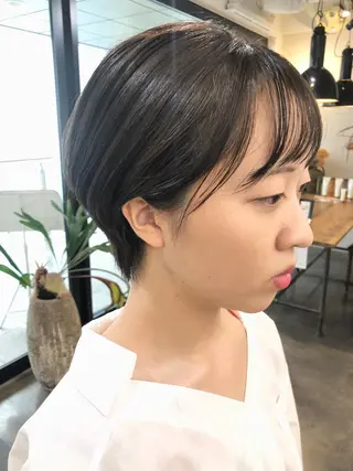 ショート カラー 千葉 郁也のヘアスタイル