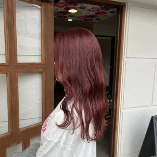 セミロング 🫧透明感カラー× レイヤー🫧HARUのヘアスタイル