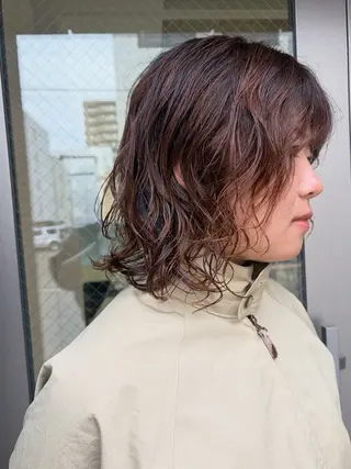 ショート パーマ cana 札幌レイヤースタイルのヘアスタイル