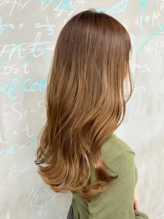 セミロング カラー 原宿アンリ 山下卓也のヘアスタイル