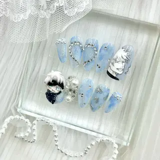 セミロング ネイル 池袋痛ネイル Nok. 渡辺のネイルデザイン