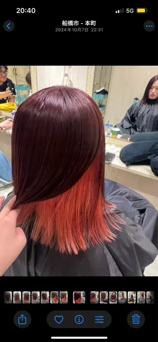 ミディアム カラー たけかわ みずきのヘアスタイル