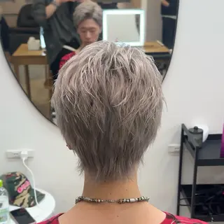 ショート カラー ブリーチカラー/渋谷 /髪質改善/shinのヘアスタイル