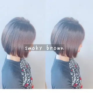 ショート カラー ヘアアレンジ ✨髪質改善/透明感✨ 西野 陽のヘアスタイル
