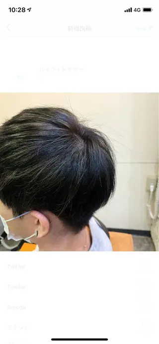 カラー メンズ 才門 真菜のヘアスタイル