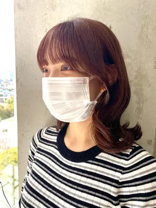ミディアム カラー 似合う髪型見つけます AYAKAのヘアスタイル