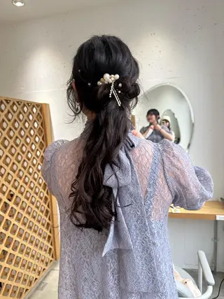 ロング ヘアアレンジ iizuka akiのヘアスタイル