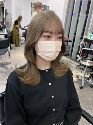 ロング カラー ヘアアレンジ 天神レイヤーカット No.1💖マユカのヘアスタイル