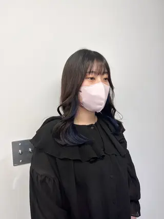 セミロング カラー hina/レイヤー /マロンブラウンのヘアスタイル
