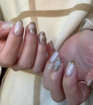 ネイル 手描き🌸ニュアンス monny nailのネイルデザイン
