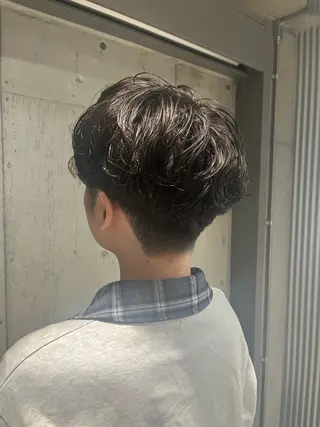 パーマ ヘアアレンジ メンズ 💥ボブ/艶髪/ 透明感カラー/陸人のヘアスタイル