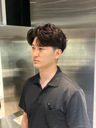ショート パーマ メンズ 似合わせパーマ🔥 河浪  大智のヘアスタイル