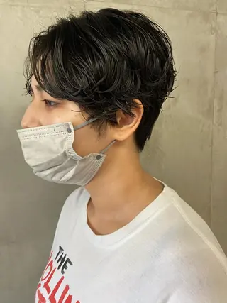 ショート パーマ SALTWATER AYARIのヘアスタイル