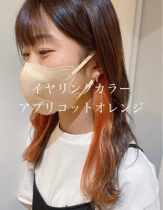 ロング カラー ﾊｲﾄｰﾝ/ｶﾗｰ/ 用賀/稲若健太郎のヘアスタイル