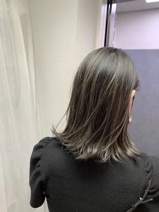 ミディアム カラー パーマ ヘアアレンジ 縮毛矯正/美髪 髪質改善/石田幸輔のヘアスタイル