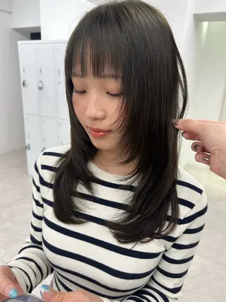 セミロング N゚deseo✂︎ HARUKAのヘアスタイル