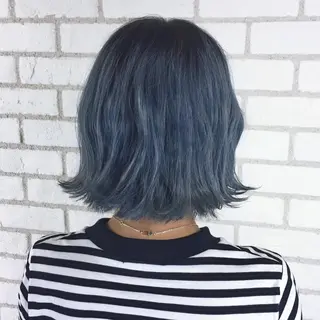 ショート カラー Lull1人美容室 バレイヤージュのヘアスタイル