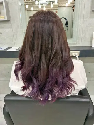 ロング カラー ヘアアレンジ Endearing 🌟銀座のヘアスタイル