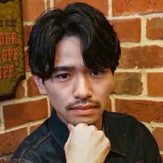 ミディアム パーマ メンズ 中澤 優菜のヘアスタイル
