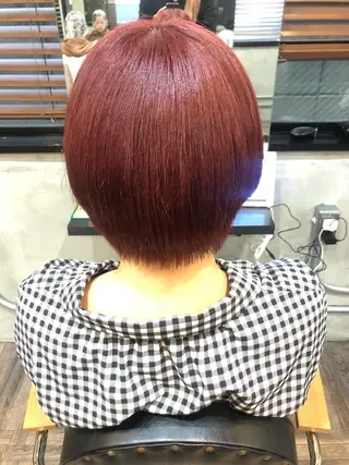 ショート カラー 🔥ハイトーン🔥 🌈柴田尚貴🌈のヘアスタイル