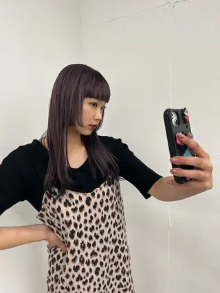 ロング カラー 🫧‪Ameri🫧 Emma ecoleのヘアスタイル