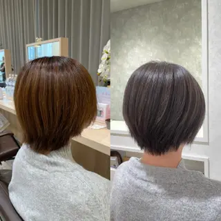 ショート カラー HAREru. モデル募集【戸塚】のヘアスタイル