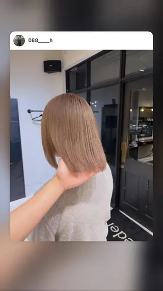 ミディアム ⠀ hinaのヘアスタイル