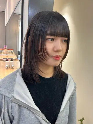 ミディアム hubhair レイヤー/透明感のヘアスタイル