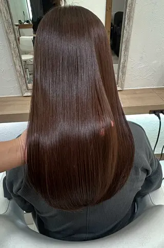 ロング パーマ 縮毛矯正/髪質改善/ 艶髪ササキナツミのヘアスタイル