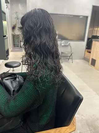 セミロング パーマ sakoda shunkiのヘアスタイル