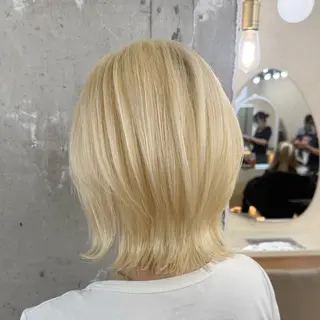 ミディアム カラー 女性支持率No.1ハ イトーン特化神田真志のヘアスタイル