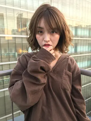 ミディアム カラー 上條 航平のヘアスタイル