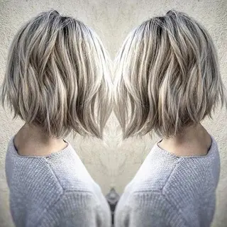ロング カラー パーマ 大阪レミーエクステ チビ編み込みのヘアスタイル