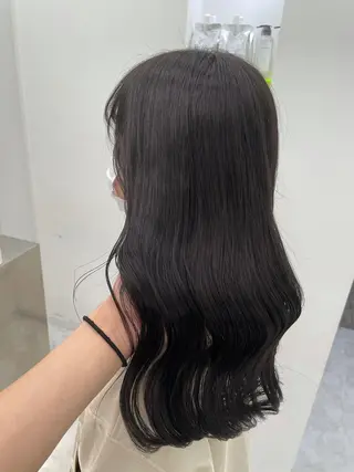 ロング カラー ヘアアレンジ 縮毛矯正/髪質改善/ ブリーチ毛/木元渓太のヘアスタイル