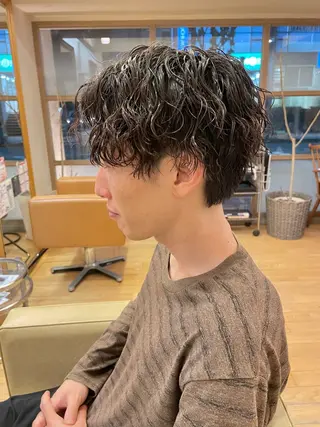 パーマ メンズ 村松 寛太のヘアスタイル